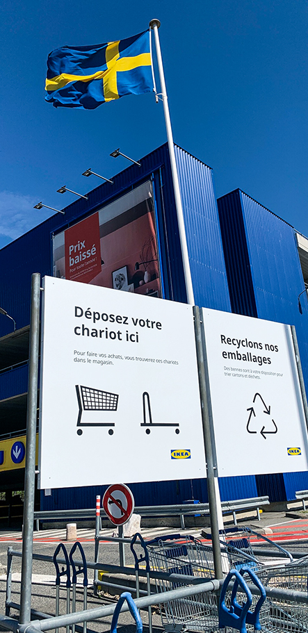 ikea signalétique extérieure